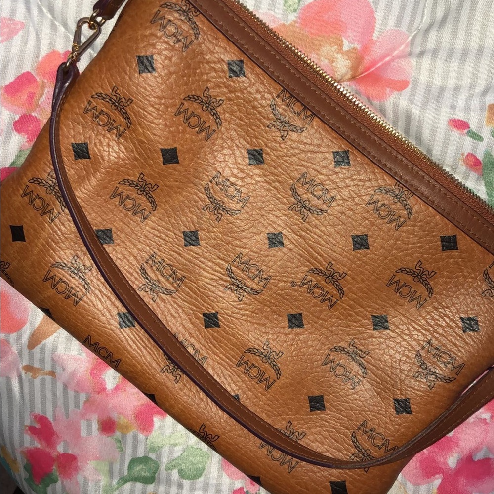 100% AUTHENTIC MCM pouch bag